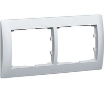 Рамка Legrand Galea Life 2 поста горизонтальный монтаж Aluminium 771302