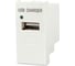 Модуль розетки USB для зарядки Hyperline M45/2-USBCH1-WH 1 порт, 1М, 1А, 5В, 45x22.5мм, белый 250098 1