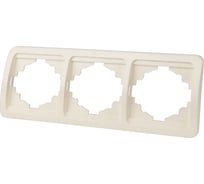 Рамка 3-ая горизонтальная слоновая кость серия "Валдай" TDM ELECTRIC SQ1804-0119