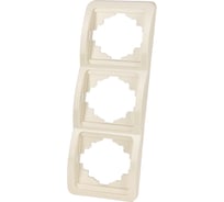 Рамка 3-ая вертикальная слоновая кость серия "Валдай" TDM ELECTRIC SQ1804-0120