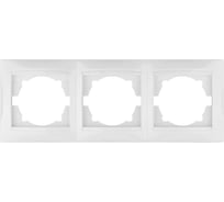 Трехпостовая горизонтальная белая рамка TDM ELECTRIC Лама SQ1815-0031