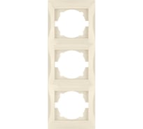 Трехпостовая горизонтальная рамка, слоновая кость TDM ELECTRIC Лама SQ1815-0131