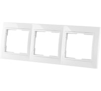 Трехпостовая горизонтальная белая рамка TDM ELECTRIC Таймыр SQ1814-0028