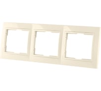 Трехпостовая вертикальная рамка, слоновая кость TDM ELECTRIC Таймыр SQ1814-0128