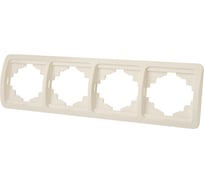 Рамка 4-ая горизонтальная слоновая кость серия "Валдай" TDM ELECTRIC SQ1804-0121