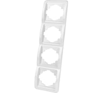 Четверная вертикальная белая рамка TDM ELECTRIC Валдай SQ1804-0022