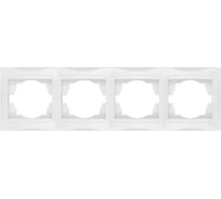 Четырехпостовая горизонтальная белая рамка TDM ELECTRIC Лама SQ1815-0032