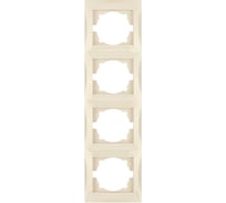 Четырехпостовая вертикальная рамка, слоновая кость TDM ELECTRIC Лама SQ1815-0135