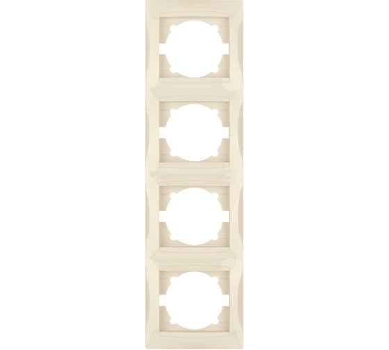 Четырехпостовая вертикальная рамка, слоновая кость TDM ELECTRIC Лама SQ1815-0135 1