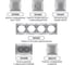 Рамка 4-х постовая вертикальная TDM ELECTRIC серебристый металлик, серия "Лама" SQ1815-0235 6