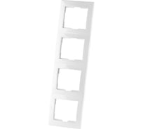 Четырехпостовая вертикальная белая рамка TDM ELECTRIC Таймыр SQ1814-0029