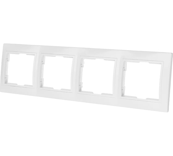Четырехпостовая горизонтальная белая рамка TDM ELECTRIC Таймыр SQ1814-0030 1