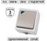 Выключатель TDM ELECTRIC 1-кл. с подсветкой открытой установки IP54 10А "Вуокса" SQ1803-0004 2