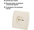 Розетка, слоновая кость 2П 10А 250В TDM ELECTRIC Онега SQ1805-0044 4