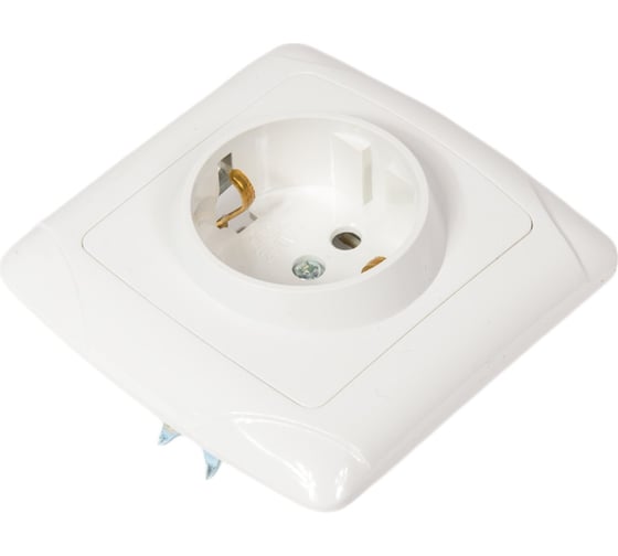 Розетка, белая 2П+З 16А 250В TDM ELECTRIC Онега SQ1805-0016