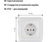 Розетка, белая 2П+З 16А 250В TDM ELECTRIC Онега SQ1805-0016 3