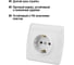 Розетка, белая 2П+З 16А 250В TDM ELECTRIC Онега SQ1805-0016 4
