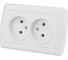 Двойная розетка, белая 2П 10А 250В TDM ELECTRIC Онега SQ1805-0017 1