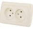 Двойная розетка, слоновая кость 2П 10А 250В TDM ELECTRIC Онега SQ1805-0046 1