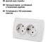Двойная розетка, белая 2П+3 16А 250В TDM ELECTRIC Онега SQ1805-0018 4
