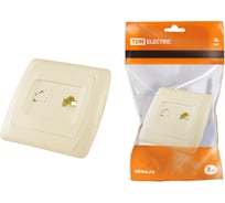 Розетка телефонная RJ11 слоновая кость "Онега" TDM ELECTRIC SQ1805-0049