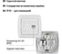 Розетка компьютерная RJ45 белая серия "Онега" TDM ELECTRIC SQ1805-0022 3