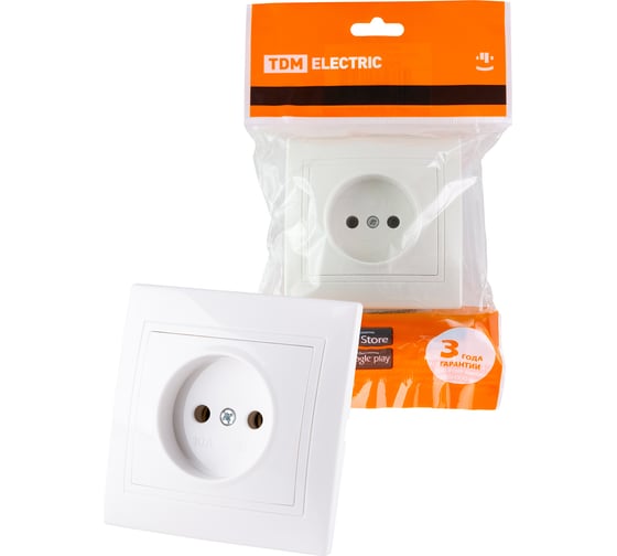 Розетка, белая 2П 10А 250В TDM ELECTRIC Таймыр SQ1814-0011