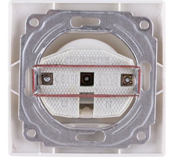 Розетка, белая 2П 10А 250В TDM ELECTRIC Таймыр SQ1814-0011