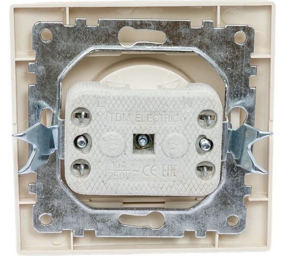 Розетка, слоновая кость 2П 10А 250В TDM ELECTRIC Таймыр SQ1814-0111