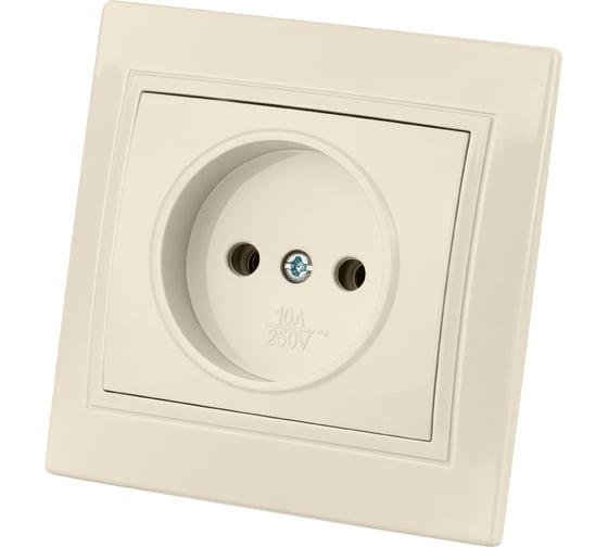 Розетка, слоновая кость 2П 10А 250В TDM ELECTRIC Таймыр SQ1814-0111 1