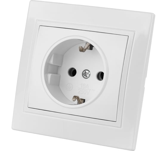 Розетка, белая 2П+З 16А 250В TDM ELECTRIC Таймыр SQ1814-0012 1
