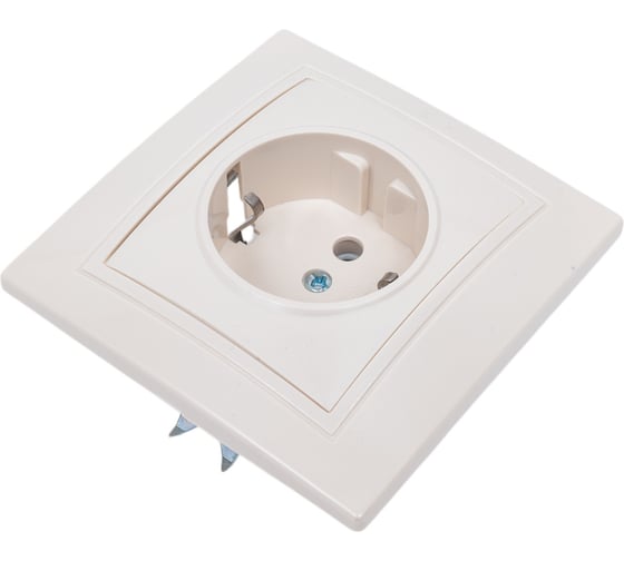 Розетка, слоновая кость 2П+З 16А 250В TDM ELECTRIC Таймыр SQ1814-0112