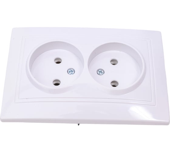 Двойная розетка, белая 2П 10А 250В TDM ELECTRIC Таймыр SQ1814-0013
