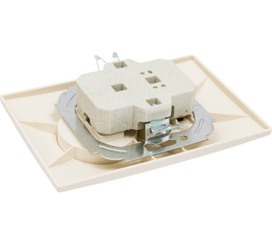 Двойная розетка, слоновая кость 2П 10А 250В TDM ELECTRIC Таймыр SQ1814-0113