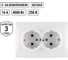 Двойная розетка, белая 2П+З 16А 250В TDM ELECTRIC Таймыр SQ1814-0014 2