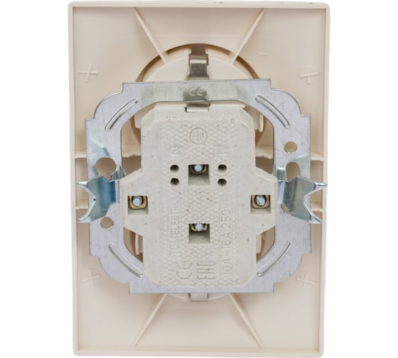 Двойная розетка, слоновая кость 2П+З 16А 250В TDM ELECTRIC Таймыр SQ1814-0114