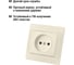 Розетка с защитными шторками, слоновая кость 2П 10А 250В TDM ELECTRIC Таймыр SQ1814-0115 5