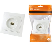 Телефонная розетка, белая RJ11 TDM ELECTRIC Таймыр SQ1814-0020