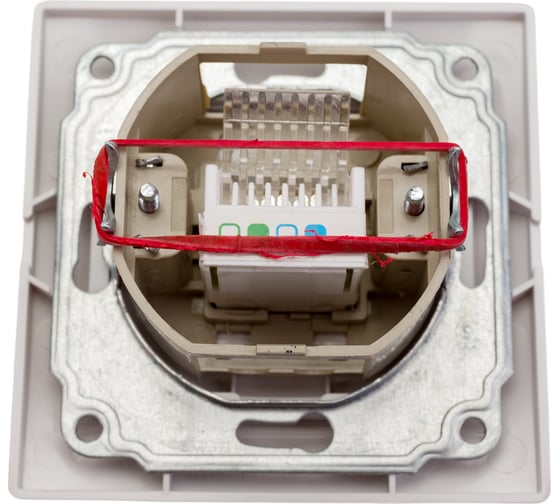Телефонная розетка, белая RJ11 TDM ELECTRIC Таймыр SQ1814-0020
