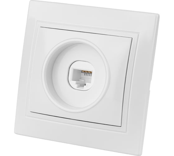 Компьютерная розетка, белая RJ45 TDM ELECTRIC Таймыр SQ1814-0021 1