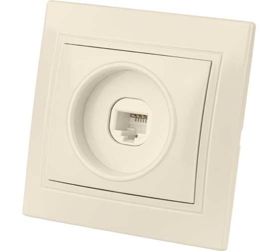 Компьютерная розетка TDM ELECTRIC Таймыр RJ45 слоновая кость SQ1814-0121 1