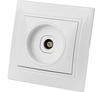 Телевизионная простая розетка, мама, белая, 0-2400 МГц TDM ELECTRIC Таймыр SQ1814-0022