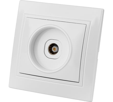 Телевизионная простая розетка, мама, белая, 0-2400 МГц TDM ELECTRIC Таймыр SQ1814-0022