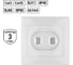 Телефонная розетка RJ11 + компьютерная RJ45, белая TDM ELECTRIC Таймыр SQ1814-0023 2