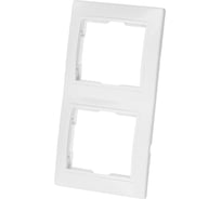 Двухпостовая вертикальная рамка, белая TDM ELECTRIC Таймыр SQ1814-0025