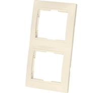 Двухпостовая вертикальная рамка, слоновая кость TDM ELECTRIC Таймыр SQ1814-0125