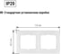 Двухпостовая горизонтальная рамка, белая TDM ELECTRIC Таймыр SQ1814-0026 3