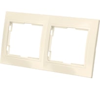 Двухпостовая горизонтальная рамка, слоновая кость TDM ELECTRIC Таймыр SQ1814-0126