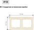 Двухпостовая горизонтальная рамка, слоновая кость TDM ELECTRIC Таймыр SQ1814-0126 3