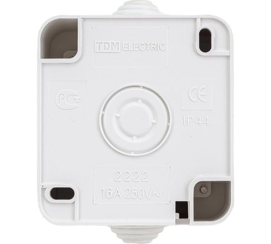 Розетка, белая 2П OУ IP44 10А TDM ELECTRIC Орель SQ1802-0004